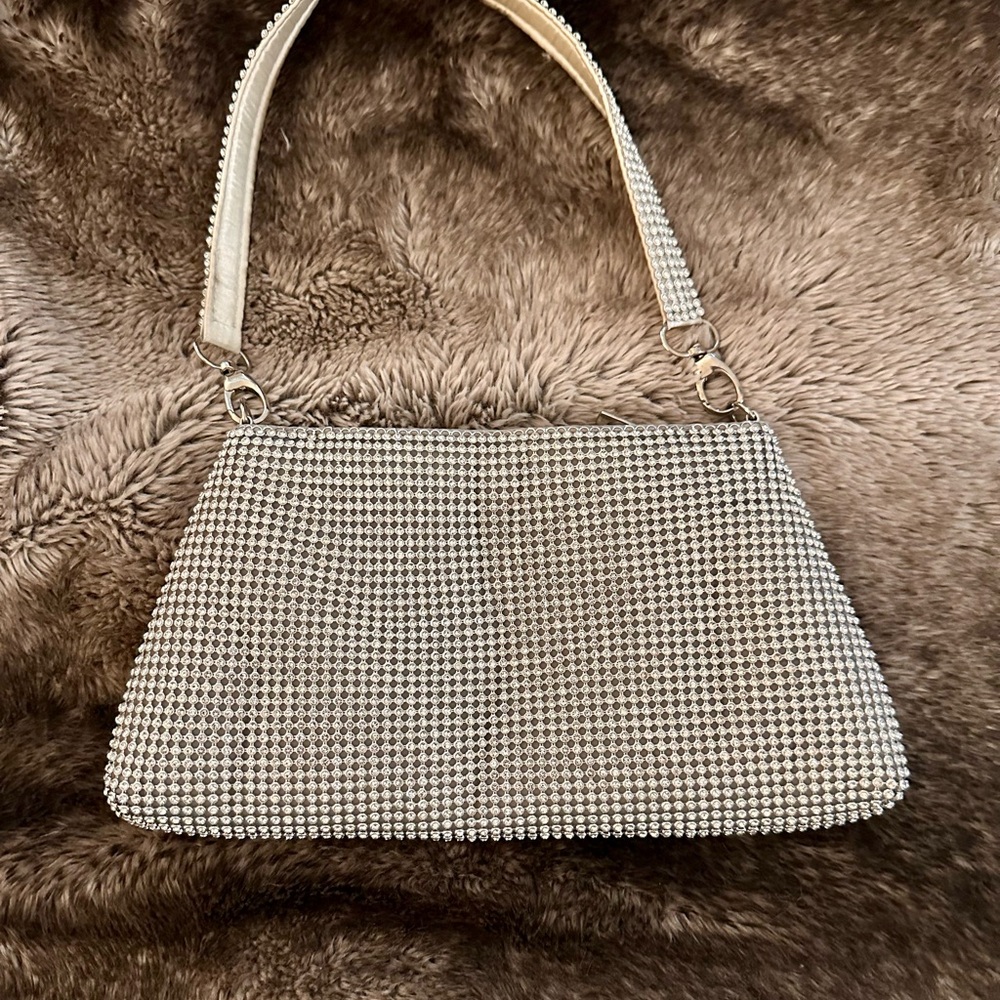 Elegant Silver Sparkle Women's Bag